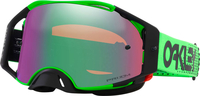 Oakley Airbrake MX,  bril Prizm,  kleur: Groen/Zwart Groen/Violet-Gespiegeld
