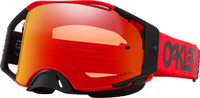Oakley Airbrake MX,  bril Prizm,  kleur: Rood Oranje/Rood-Gespiegeld