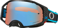 Oakley Airbrake MX Eli Tomac Signature Series,  bril Prizm,  kleur: Blauw/Zwart/Grijs Blauw/Violet-Gespiegeld
