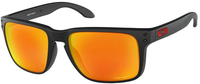 Oakley Holbrook XL,  Zonnebril Prizm,  kleur: Zwart Oranje/Rood-Gespiegeld