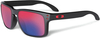 Oakley Holbrook,  Zonnebril,  kleur: Mat Zwart Rood/Violet-Gespiegeld