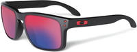 Oakley Holbrook,  Zonnebril,  kleur: Mat Zwart Rood/Violet-Gespiegeld