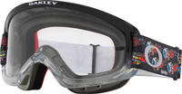 Oakley O-Frame 2.0 Pro XS Troy Lee Series,  skibril jeugd,  kleur: Zwart/Rood/Blauw/Grijs/Geel Helder