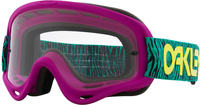 Oakley O-Frame MX Heritage,  veiligheidsbril,  kleur: Lila/Zwart/Groen/Geel Helder