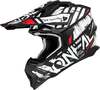 ONeal 2SRS Glitch S23,  kruishelm,  kleur: Mat Zwart/Wit,  maat: L