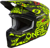 ONeal 3SRS Attack,  motorcrosshelm kinderen,  kleur: Mat Zwart/Neon-Geel/Rood,  maat: L