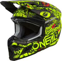 ONeal 3SRS Attack,  motorcrosshelm kinderen,  kleur: Mat Zwart/Neon-Geel/Rood,  maat: L
