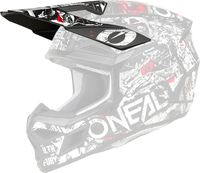 ONeal 3SRS Attack,  piek,  kleur: Mat Zwart/Wit/Rood/Grijs