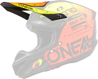 ONeal 5SRS Polyacrylite Scarz,  piek,  kleur: Mat Zwart/Rood/Geel