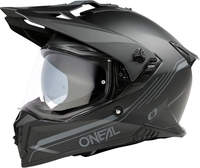 ONeal A-SRS Solid,  avonturenhelm,  kleur: Mat Zwart/Grijs,  maat: XXL