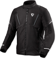 Revit Undulate H2O,  waterdicht textieljack,  kleur: Zwart/Wit,  maat: 3XL