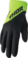 Thor Spectrum Cold S23,  handschoenen,  kleur: Neon-Groen/Zwart,  maat: XL