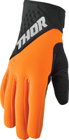 Thor Spectrum Cold S23,  handschoenen,  kleur: oranje/zwart/grijs,  maat: S