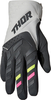Thor Spectrum,  handschoenen vrouwen,  kleur: Grijs/Zwart/Neon-Geel/Neon-Pink,  maat: L