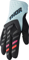 Thor Spectrum,  handschoenen vrouwen,  kleur: zwart/lichtblauw,  maat: S
