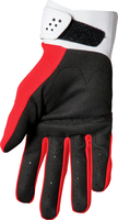 Thor Spectrum S22,  handschoenen kinderen,  kleur: Rood/Wit/Zwart,  maat: L