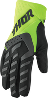 Thor Spectrum S22,  handschoenen kinderen,  kleur: Zwart/Neon-Groen,  maat: L