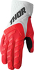 Thor Spectrum S23,  handschoenen,  kleur: Rood/Wit/Zwart,  maat: S