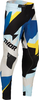 Thor Sportmode Brave,  stoffen broek,  kleur: Zwart/Blauw/Lichtblauw/Geel,  maat: 30