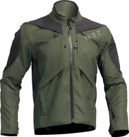 Thor Terrain,  textieljas waterdicht,  kleur: Donkergroen/Donkergrijs,  maat: 3XL