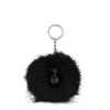 Kipling Aapje/sleutelhanger Pompom Monkey True Black Zwart Groot Vrouw 72% Acrylic,  28% Recycled Polyester