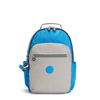 Kipling Backpack Seoul Lake Blue Bl Blauw Groot Vrouw 100% Polyamide