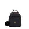 Kipling Backpacks Adam S Black Sateen Noir Femme 100% Recycled Polyester