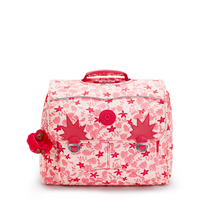 Kipling Backpacks Iniko Pink Leaves Prints Groot Vrouw 62% Polyester,  38% Recycled Polyester