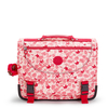 Kipling Backpacks Preppy Pink Leaves Prints Medium Vrouw 62% Polyester,  38% Recycled Polyester