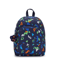 Kipling Backpacks Seoul M Lite Geo Mix Dark Prints Medium Vrouw 62% Polyester,  38% Recycled Polyester