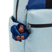 Kipling Backpacks Wanamie Fresh Denim Bl Blauw Groot Vrouw 100% Polyester