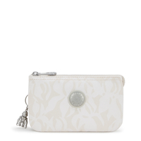 Kipling Beutel Creativity L Palm Beige Jacquard Drucke Groß Herren 100% Polyester