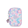 Kipling Buideltasje 100 Pens Aqua Flowers Prints Groot Vrouw 100% Recycled Polyester