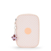 Kipling Buideltasje 100 Pens Girly Tile Prt Roze Groot Vrouw 100% Recycled Polyester