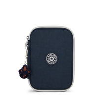 Kipling Buideltasje 100 Pens True Blue Grey Meerkleurig Groot Vrouw 100% Polyamide