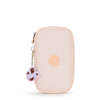 Kipling Buideltasje 50 Pens Girly Tile Prt Roze Medium Vrouw 100% Recycled Polyester