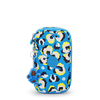 Kipling Buideltasje 50 Pens Leopard Floral Blauw Medium Vrouw 100% Recycled Polyester