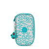 Kipling Buideltasje 50 Pens Metallic Palm Zilver Medium Vrouw 100% Polyamide