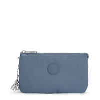 Kipling Buideltasje Creativity L Brush Blue St Blauw Groot Vrouw 100% Recycled Polyamide