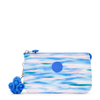 Kipling Buideltasje Creativity L Diluted Blue Prints Groot Vrouw 100% Recycled Polyester
