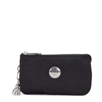 Kipling Buideltasje Creativity L Nocturnal Satin Zwart Groot Vrouw 72% Polyamide,  28% Recycled Polyamide