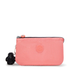 Kipling Buideltasje Creativity L Peach Peace Roze Groot Vrouw 56% Recycled Polyamide,  44% Polyamide