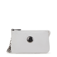 Kipling Buideltasje Creativity L Silver Night Zilver Groot Vrouw 72% Polyamide,  28% Recycled Polyamide