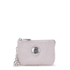 Kipling Buideltasje Creativity S Gleam Silver Zilver Klein Vrouw 72% Polyamide,  28% Recycled Polyamide