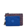 Kipling Buideltasje Duo Pouch Happy Squares Prints Medium Vrouw 100% Recycled Polyester