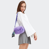 Kipling Crossbody Bags Milda Furry Lilac Paars Klein Vrouw 100% Polyester