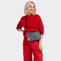 Kipling Crossbody Bags Riri Doggy Denim Prt Prints Klein Vrouw 100% Recycled Polyester