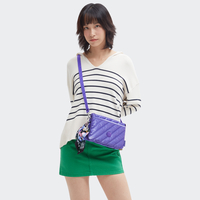 Kipling Crossbody Bags Riri Glossy Lilac Paars Klein Vrouw 70% Polyamide,  30% Polyurethane