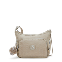 Kipling Crossbody Gabb S Glorious Beige Silver Drucke Mittel Herren 60% Polyamide,  40% Recycled Polyamide