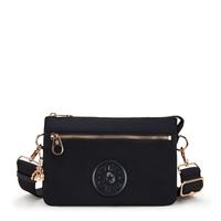 Kipling Crossbody Riri Zip Black Rose Spice Schwarz Klein Herren 100% Polyamide